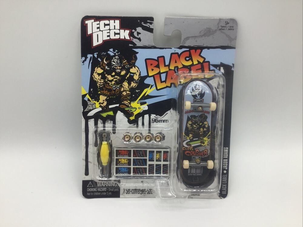 Tech Deck Black Label Jason Adams Curb Crusher 96mm Fingerboard NEW Vintage